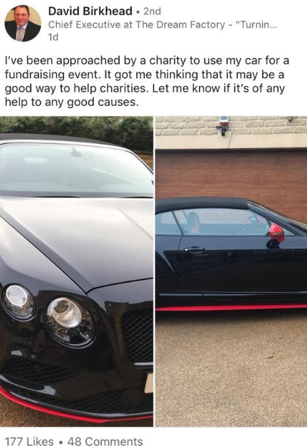 cars and charities
